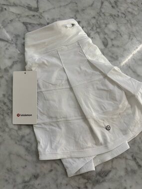 NWT lululemon White Pace Rival MR Skirt - Long